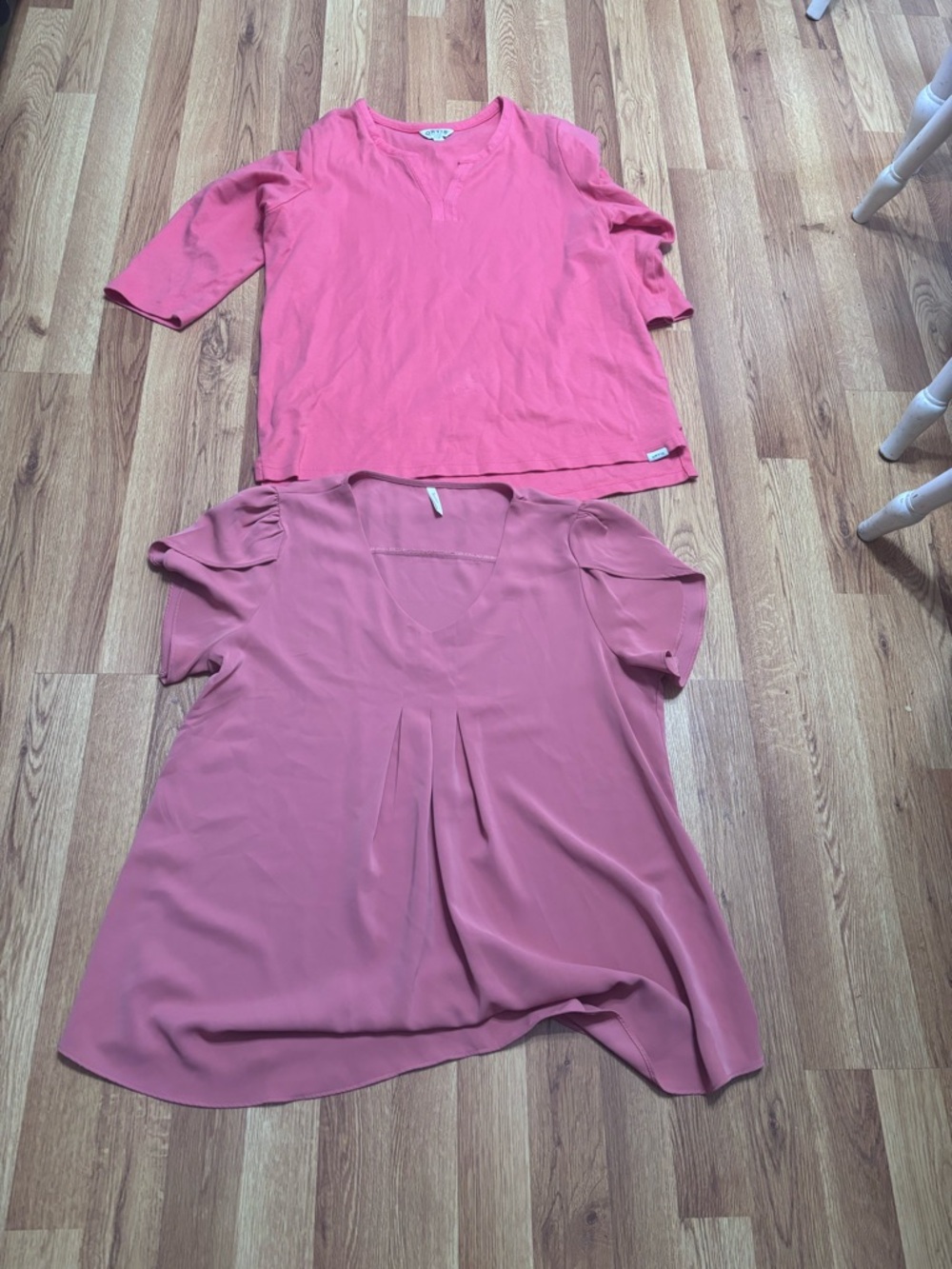 Pink Women’s Short Sleeve Tops - Classic & V-Neck
